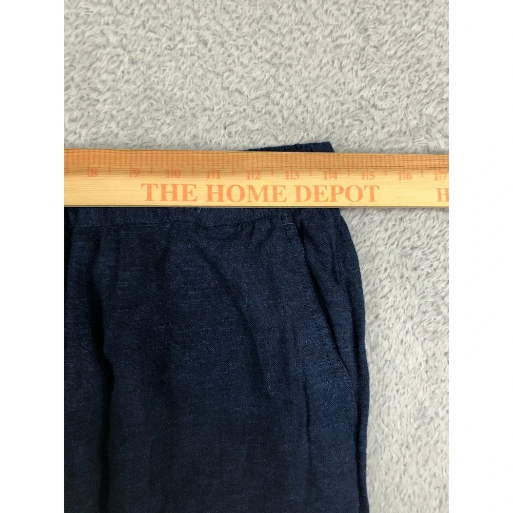 Banana Republic Pants Women S (28x27) Blue NWT Linen Blend Tapered Ankle